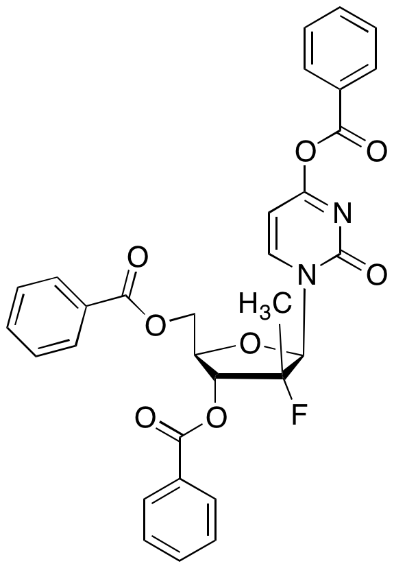 (2R,3R,4R,5R)-5-(4-(Benzoyloxy)-2-oxopyrimidin-1(2H)-yl)-2-((benzoyloxy)methyl)-4-fluoro-4-methyltetrahydrofuran-3-yl Benzoate