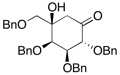 (2R,3S,4R,5R)-5-Hydroxy-2,3,4-tris(phenylmethoxy)-5-[(phenylmethoxy)methyl]-cyclohexanone