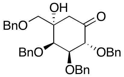 (2R,3S,4R,5S)-5-Hydroxy-2,3,4-tris(phenylmethoxy)-5-[(phenylmethoxy)methyl]-cyclohexanone