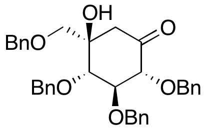 (2R,3S,4S,5R)-5-Hydroxy-2,3,4-tris(phenylmethoxy)-5-[(phenylmethoxy)methyl]-cyclohexanone