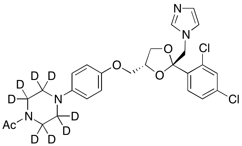 (2R,4R)-trans-Ketoconazole-d8