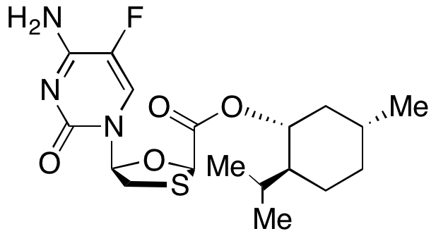 (2R,5S)-5-(4-Amino-5-fluoro-2-oxo-1(2H)-pyrimidinyl)-1,3-oxathiolane-2-carboxylic Acid (1R,2S,5R)-5-Methyl-2-(1-methylethyl)cyclohexyl Ester