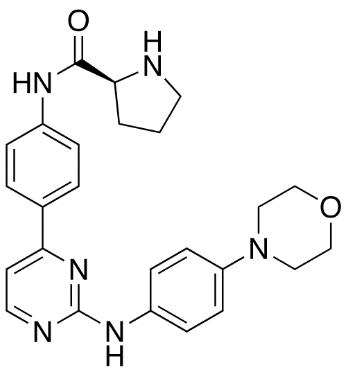 (2S)-N-[4-[2-[[4-(4-Morpholinyl)phenyl]amino]-4-pyrimidinyl]phenyl]-2-pyrrolidinecarboxamide