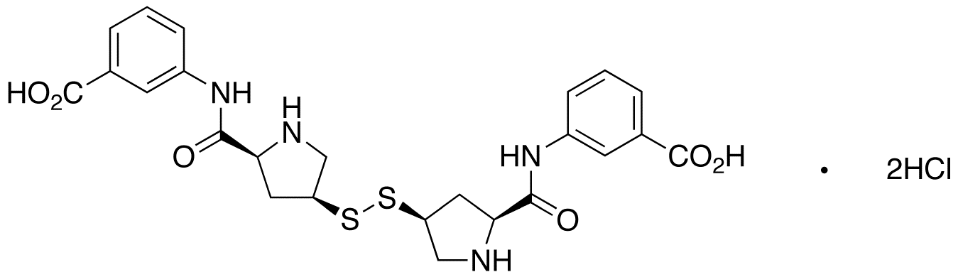 (2S)-cis-3-[[(4-Mercapto-2-pyrrolidinyl)carbonyl]amino]benzoic Acid Disulfide Dihydrochloride