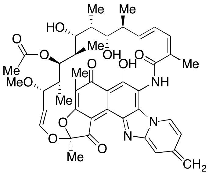 (2S,16Z,18E,20S,21S,22R,23R,24R,25S,26R,27S,28E)-25-(Acetyloxy)-6,21,23-trihydroxy-27-methoxy-2,4,16,20,22,24,26-heptamethyl-11-methylene-2,7-(epoxypentadeca[1,11,13]trienimino)benzofuro[4,5-e]pyrido[