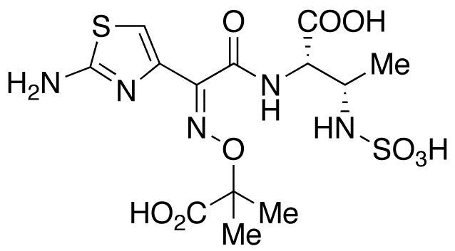 (2S,3S)-2-[[(2Z)-2-(2-Amino-4-thiazolyl)-2-[(1-carboxy-1-methylethoxy)imino]acetyl]amino]-3-(sulfoamino)butanoic Acid