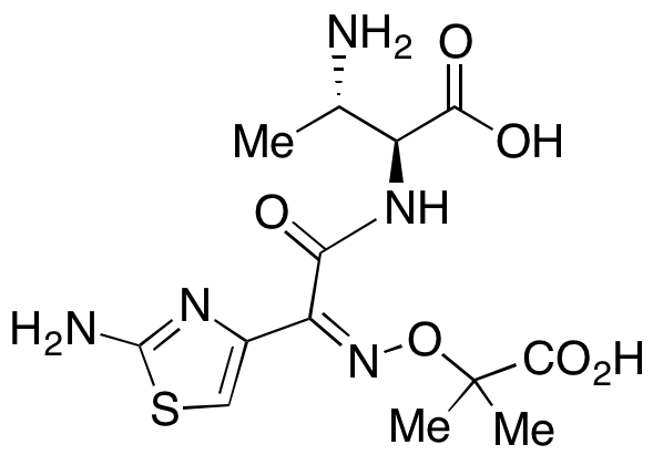 (2S,3S)-3-Amino-2-[[(2Z)-2-(2-amino-4-thiazolyl)-2-[(1-carboxy-1-methylethoxy)imino]acetyl]amino]butanoic Acid