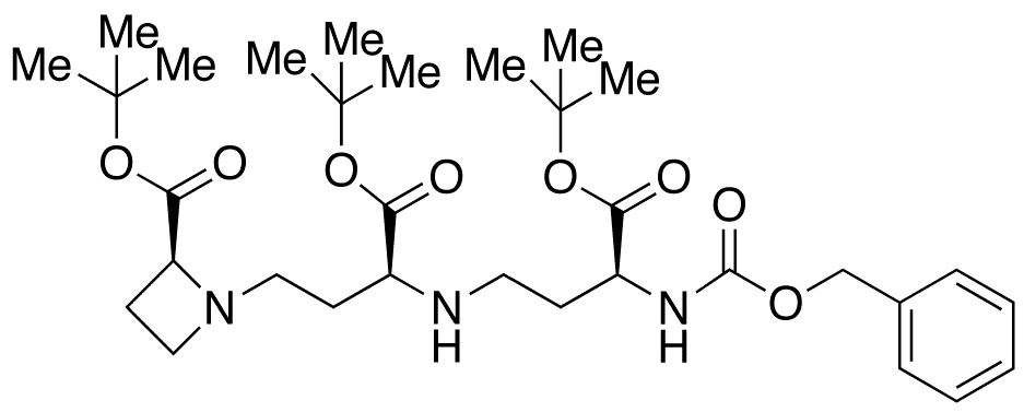(2S,3’S,3”S)-N-[3-[3-tert-Butoxycarbonyl-3-benzyloxycarbonylamino(propylamino)]-3-tert-butoxycarbonylpropyl]azetidine-2-carboxylic Acid tert-Butyl Ester