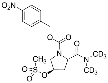 (2S,4R)-2-[(Dimethylamino)carbonyl]-4-[(methylsulfonyl)oxy]-1-pyrrolidinecarboxylic Acid-d6 4-Nitrobenzyl Ester-d6