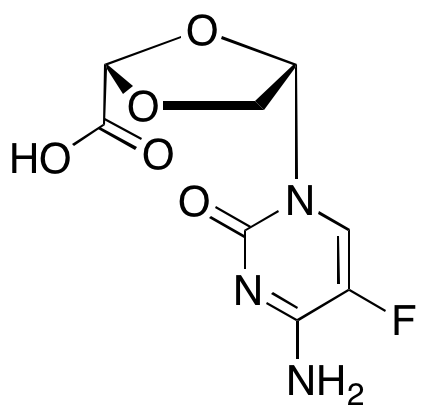 (2S,4S)-4-(4-Amino-5-fluoro-2-oxopyrimidin-1(2H)-yl)-1,3-dioxolane-2-carboxylic Acid