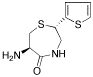 (2S,6R)-6-Amino-5-oxo-2-(2-thienyl)perhydro-1,4-thiazepine