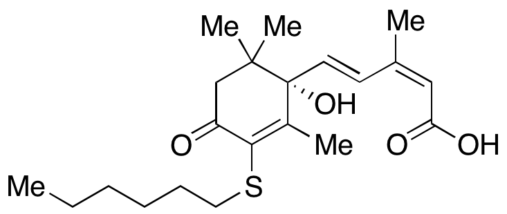 (2Z,4E)-5-[(1S)-3-(Hexylthio)-1-hydroxy-2,6,6-trimethyl-4-oxo-2-cyclohexen-1-yl]-3-methyl-2,4-pentadienoic Acid