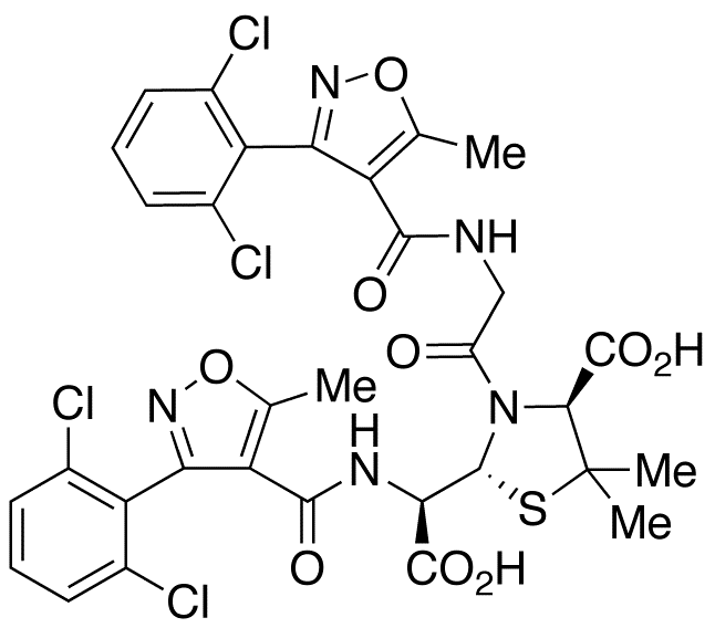 [3-(2,6-Dichlorophenyl)-5-methyl-4-isoxazolyl]carbonyl N3-[N-[[3-(2,6-Dichlorophenyl)-5-methyl-4-isoxazolyl]carbonyl]glycinyl]penicilloic Acid