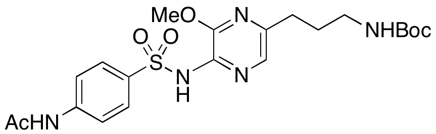 (3-(5-(4-Acetamidophenylsulfonamido)-6-methoxypyrazin-2-yl)propyl)carbamate tert-Butyl Ester