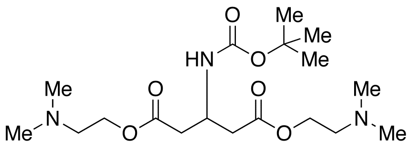 [3-(N,N-Dimethylamino)ethylamino-1-(2-N,N-Dimethylamino)ethylamino)-2-oxoethyl]-3-oxopropyl-carbamic Acid tert-Butyl Ester