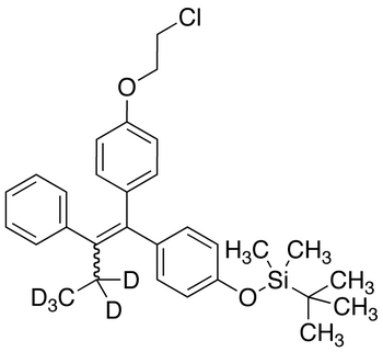 (3,3,4,4,4-d5)-(E/Z)-1-[4-(2-Chloroethoxy)phenyl]-1-[4-(t-butyldimethylsilyloxy)phenyl]-2-phenyl-1-butene