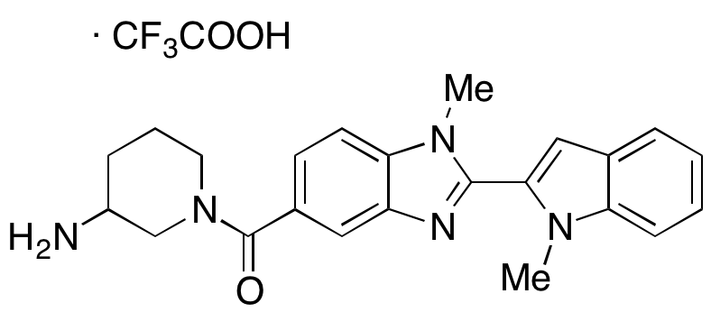 (3-Amino-1-piperidinyl)[1-methyl-2-(1-methyl-1H-indol-2-yl)-1H-benzimidazol-5-yl]-methanone TFA Salt