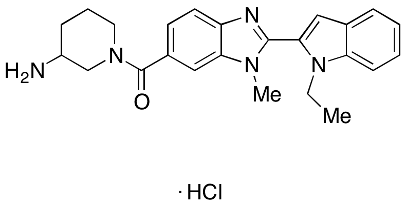 (3-Amino-1-piperidinyl)[2-(1-ethyl-1H-indol-2-yl)-1-methyl-1H-benzimidazol-6-yl]-methanone Hydrochloride