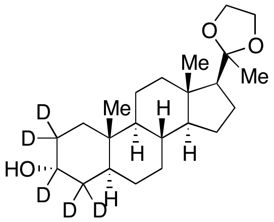 (3α,5α)-3-Hydroxypregnan-20-one-d5 Cyclic 1,2-Ethanediyl Acetal