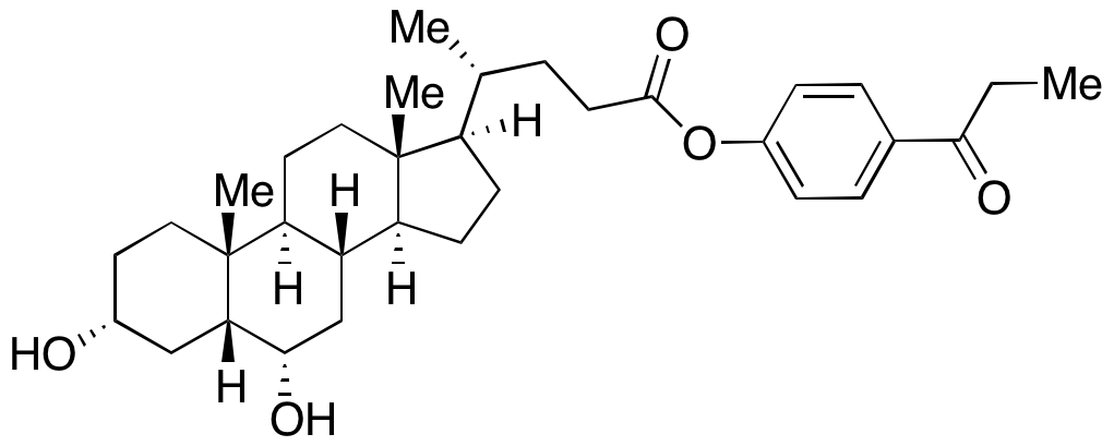 (3α,5β,6α)-3,6-Dihydroxycholan-24-oic Acid 4-(1-Oxopropyl)phenyl Ester