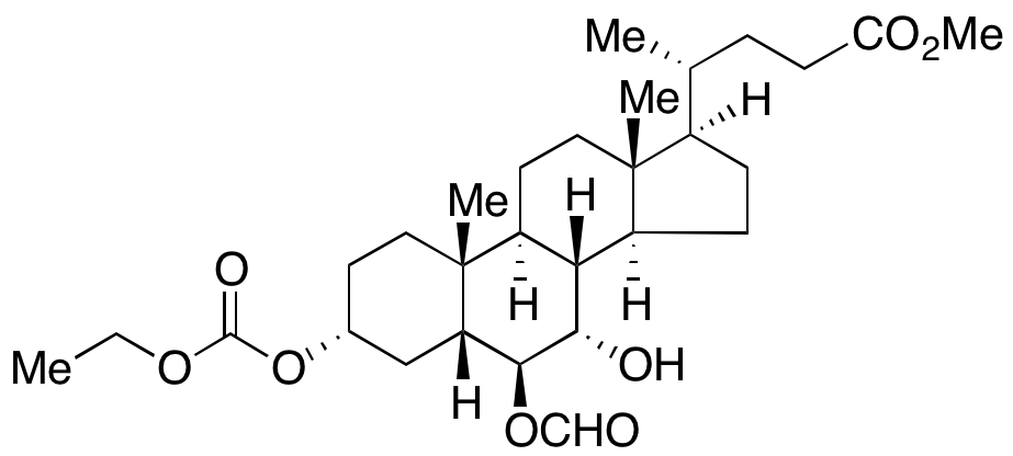 (3α,5β,6β,7α)-3-[(Ethoxycarbonyl)oxy]-6-(formyloxy)-7-hydroxycholan-24-oic Acid Methyl Ester