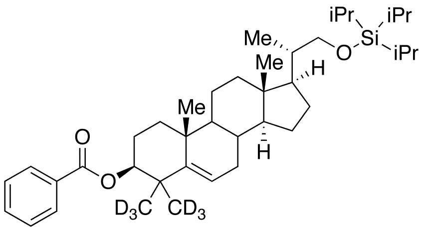 (3β,20S)-4,4,20-Trimethyl-21-[[tris(isopropyll)silyl]oxy]-pregn-5-en-3-ol-d6 3-Benzoate