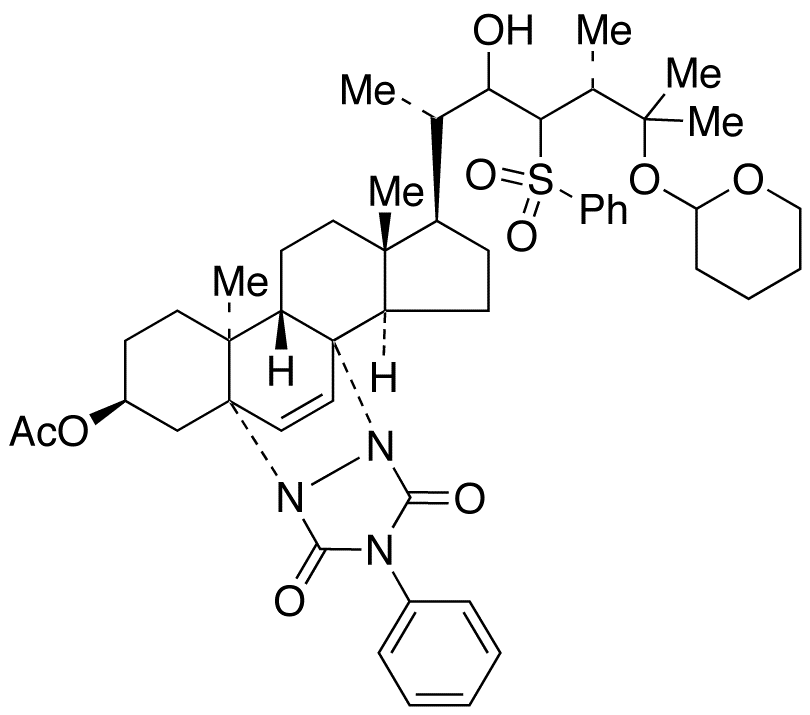 (3β,5α)-5,8-[N,N-(4-Phenylurazole)]-3-O-acetyl-25-phenylsulfonyl-cholest-6-ene-3,22,25-triol 25-Tetrahydropyranyl Ether