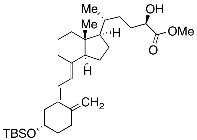 (3β,5Z,7E,24R)-3-[[(1,1-Dimethylethyl)dimethylsilyl]oxy]-24-hydroxy-9,10-secochola-5,7,10(19)-triene-24-carboxylic Acid Methyl Ester