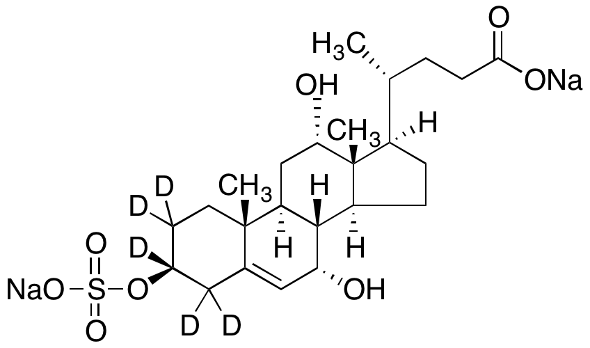 (3β,7α,12α)-7,12-Dihydroxy-3-(sulfooxy)chol-5-en-24-oic-d5 Acid Disodium Salt