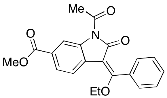 (3E)-1-Acetyl-3-(ethoxyphenylmethylene)-2,3-dihydro-2-oxo-1H-indole-6-carboxylic Acid Methyl Ester