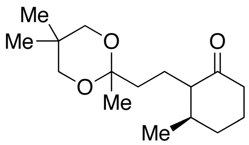 (3R)-Methyl-2-[2-(2,5,5-trimethyl-1,3-dioxan-2-yl)ethyl]cyclohexanone (Mixture of Diastereomers)