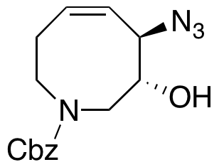 (3R,4R)-4-Azido-3,4,7,8-tetrahydro-3-hydroxy-1(2H)-azocinecarboxylic Acid Phenylmethyl Ester