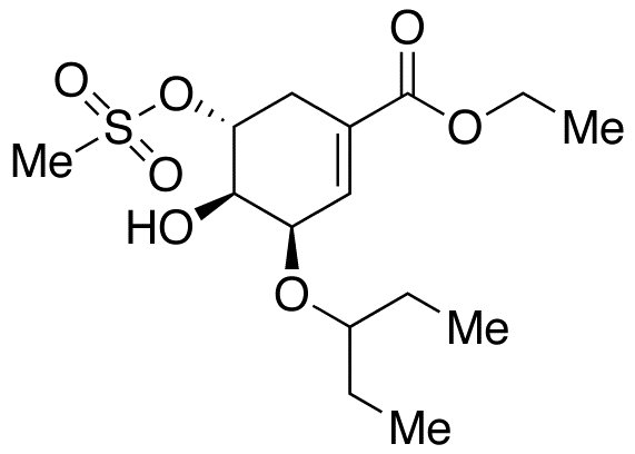 (3R,4R,5R)-3-(1-Ethylpropoxy)-4-hydroxy-5-[(methylsulfonyl)oxy]-1-cyclohexene-1-carboxylic Acid Ethyl Ester