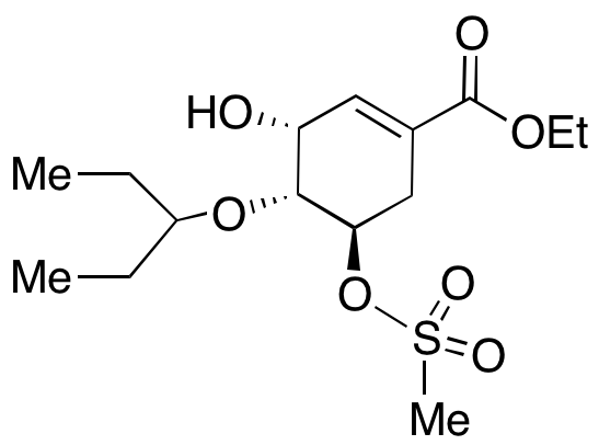 (3R,4R,5R)-4-(1-Ethylpropoxy)-3-hydroxy-5-[(methylsulfonyl)oxy]-1-cyclohexene-1-carboxylic Acid Ethyl Ester