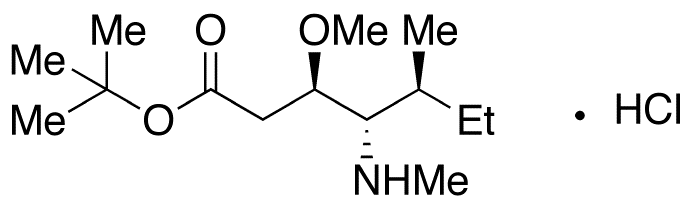 (3R,4S,5S)-3-Methoxy-5-methyl-4-(methylamino)heptanoic Acid 1,1-Dimethylethyl Ester Hydrochloride