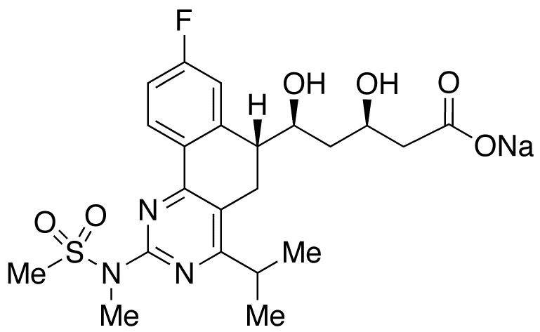 (3R,5S)-5-[(R)-8-Fluoro-4-isopropyl-2-(N-methylmethylsulfonamido)-5,6-dihydrobenzo[h]quinazolin-6-yl]-3,5-dihydroxypentanoic Acid Sodium Salt