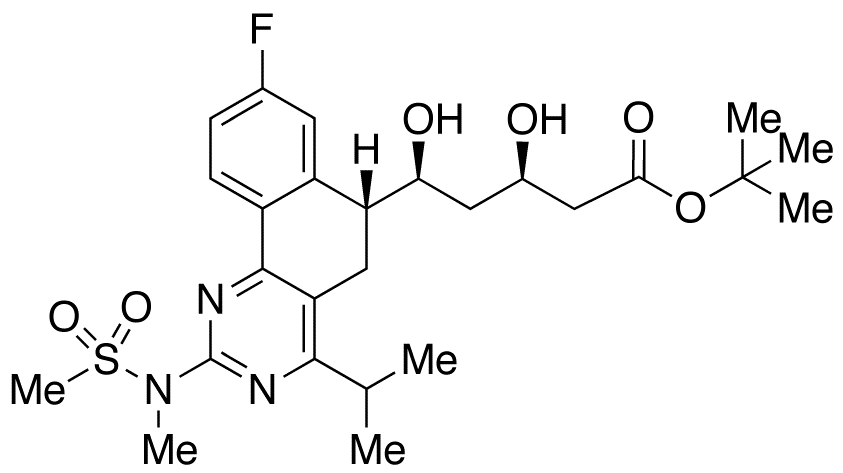 (3R,5S)-5-[(R)-8-Fluoro-4-isopropyl-2-(N-methylmethylsulfonamido)-5,6-dihydrobenzo[h]quinazolin-6-yl]-3,5-dihydroxypentanoic Acid tert-Butyl Ester