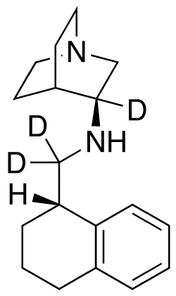 (3S)-N-[[(1S)-1,2,3,4-Tetrahydro-1-naphthalenyl]methyl]-1-azabicyclo[2.2.2]octan-3-amine-d3