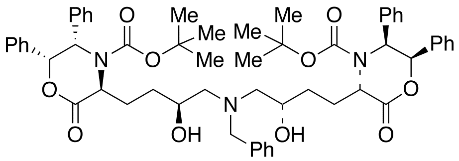 (3S,3’S,5S,5’S,6R,6’R)3,3’-[[(Phenylmethyl)imino]bis[(3S)-3-hydroxy-4,1-butanediyl]]bis[2-oxo-5,6-diphenyl-4-morpholinecarboxylic Acid Bis(tert-butyl) Ester