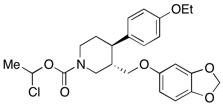 (3S,4R)-3-((Benzo[d][1,3]dioxol-5-yloxy)methyl)-4-(4-ethoxyphenyl)piperidine-1-carboxylic Acid 1-Chloroethyl Ester