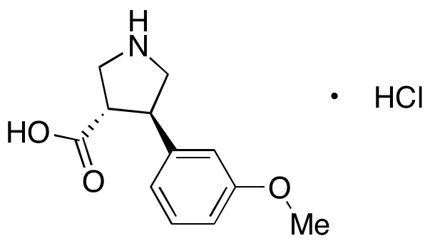 (3S,4R)-4-(3-Methoxyphenyl)-3-pyrrolidinecarboxylic Acid Hydrochloride