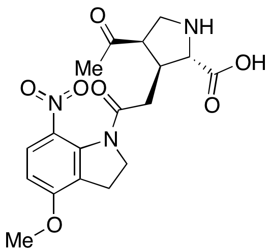 (3S,4S)3-[2-(2,3-Dihydro-4-methoxy-7-nitro-1H-indol-1-yl)-2-oxoethyl]-4-(1-methylethenyl)-L-proline