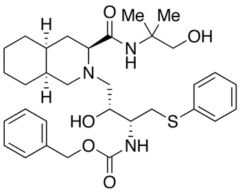 (3S,4aS,8aS)-Decahydro-N-(2-hydroxy-1,1-dimethylethyl)-2-[(2R,3R)-2-hydroxy-3-carbobenzyloxyamino-4-phenylthiobutyl]-3-isoquinolinecarboxamide