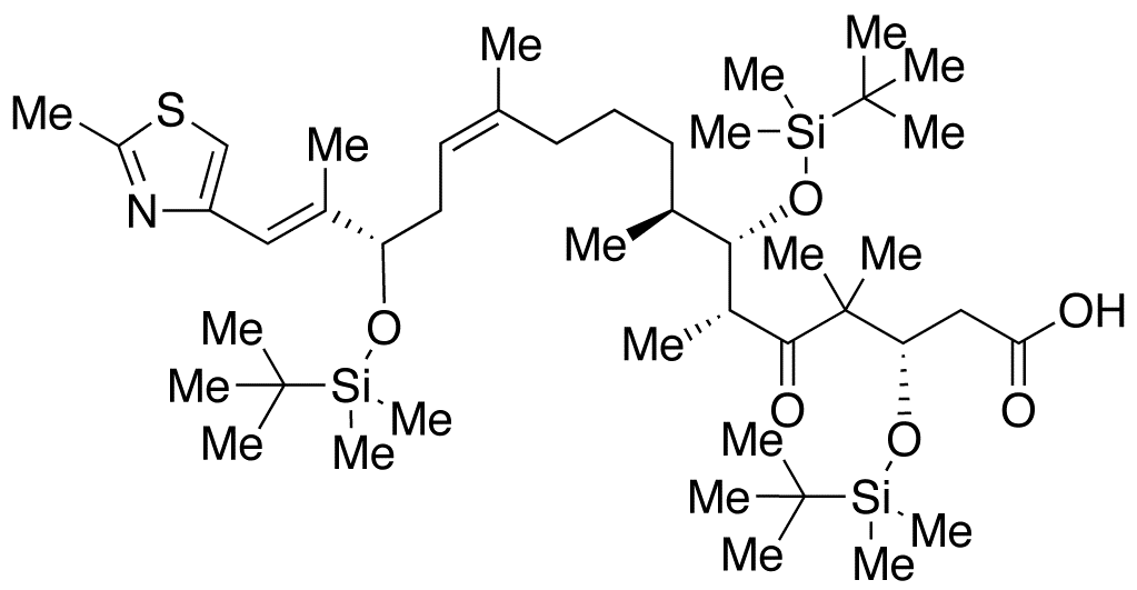 (3S,6R,7S,8S,12Z,15S,16E)-3,7,15-Tris-{[tert-butyl(dimethyl)silyl]oxy}-4,4,6,8,12,16-hexamethyl-17-(2-methyl-1,3-thiazol-4-yl)-5-oxo-heptadeca-12,16-dienoic Acid