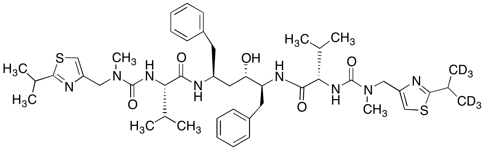 (3S,6S,7S,9S,12S)-7-Hydroxy-N1,N14-dimethyl-3,12-bis(1-methylethyl)-N1,N14-bis[[2-(1-methylethyl)-4-thiazolyl]methyl]-4,11-dioxo-6,9-bis(phenylmethyl)-2,5,10,13-tetraazatetradecanediamide-d6