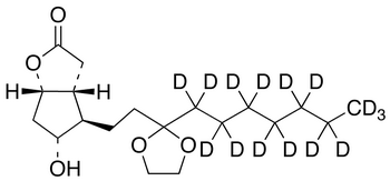 (3aR,4R,5R,6aS)-4-[3-(Ethyleneketal)decanyl]hexahydro-5-hydroxy-2H-cyclopenta[b]furan-2-one-d15