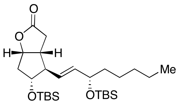 (3aR,4R,5R,6aS)-5-[[(1,1-Dimethylethyl)dimethylsilyl]oxy]-4-[(1E,3S)-3-[[(1,1-dimethylethyl)dimethylsilyl]oxy]-1-octen-1-yl]hexahydro-2H-cyclopenta[b]furan-2-one