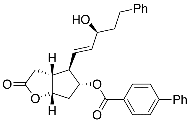 (3aR,4R,5R,6aS)-Hexahydro-4-[(1E,3S)-3-hydroxy-5-phenyl-1-penten-1-yl]-2-oxo-2H-cyclopenta[b]furan-5-yl Ester [1,1’-Biphenyl]-4-carboxylic Acid