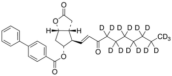 (3aR,4R,5R,6aS)-Hexahydro-5-hydroxy-4-(3-oxo-1-decenyl)-2H-cyclopenta[b]furan-2-one 5-(4-Phenylbenzoate)-d15