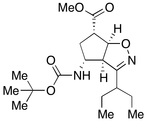 (3aR,4R,6S,6aS)-4-[[(1,1-Dimethylethoxy)carbonyl]amino]-3-(1-ethylpropyl)-3a,5,6,6a-tetrahydro-4H-cyclopent[d]isoxazole-6-carboxylic Acid Methyl Ester